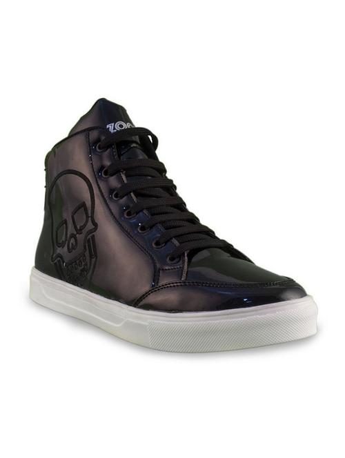 black patent leather lace up sneakers - 12124659 - Very Small Image - 1