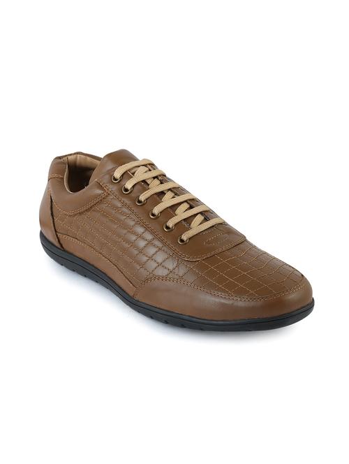 tan leather lace up shoes - 12125156 - Very Small Image - 1