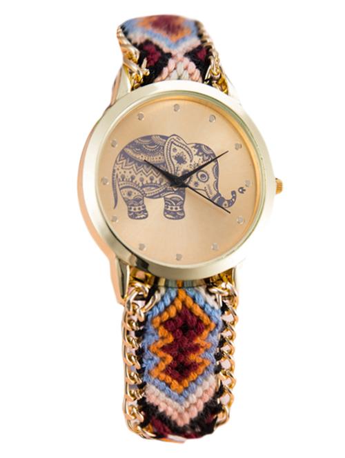 friendship bracelet for ladies gold watch - 12126035 - Very Small Image - 1