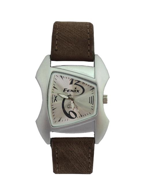 jm mens analog leather belt watch - 12126100 - Very Small Image - 1