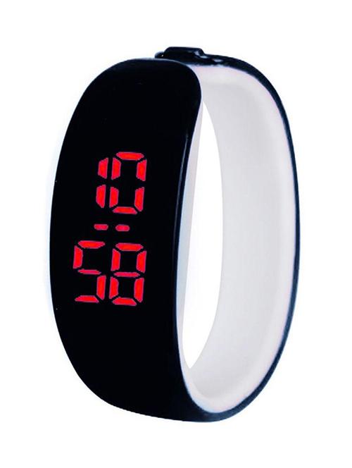 jm mens digital watch with light - 12126119 - Very Small Image - 1