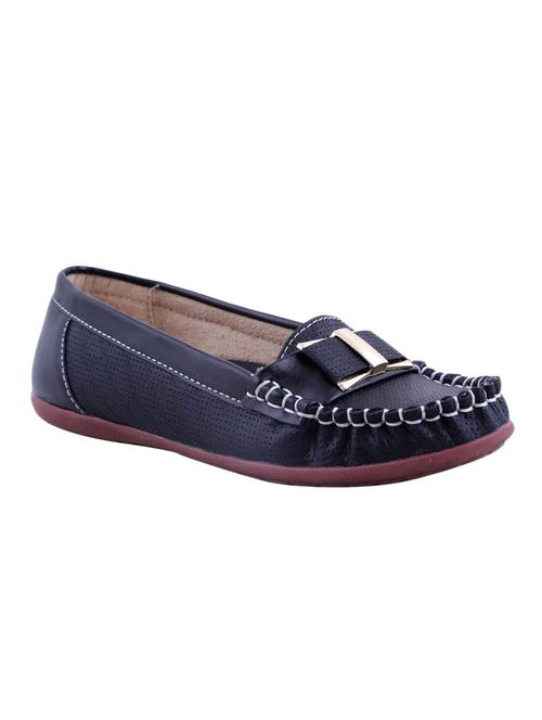 black faux leather loafer - 12126465 - Very Small Image - 1
