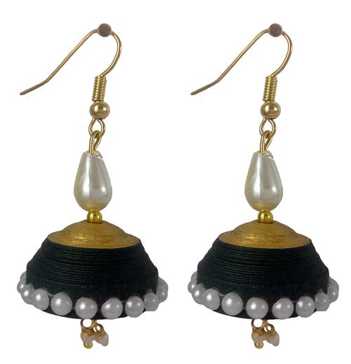 handmade paper qulling jhumka earring - 1212830 - Very Small Image - 1