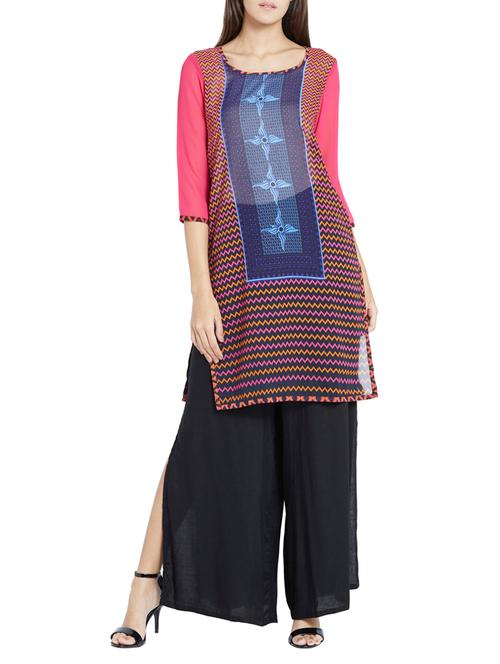 multi colored straight kurta - 12128391 - Very Small Image - 1