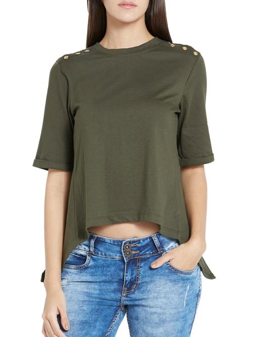 olive green top - 12128485 - Very Small Image - 1