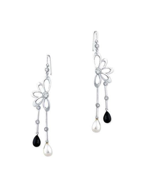 multi colored brass drop earring - 12130430 - Very Small Image - 1