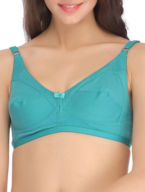 green cotton regular bra - 12132160 - Very Small Image - 1