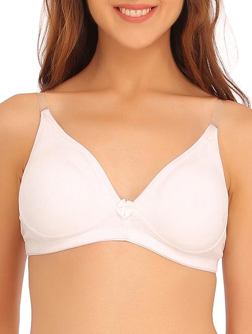white cotton tshirt bra - 12132192 - Very Small Image - 1