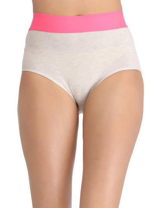 off-white and light pink cotton hipster panty - 12132322 - Very Small Image - 1