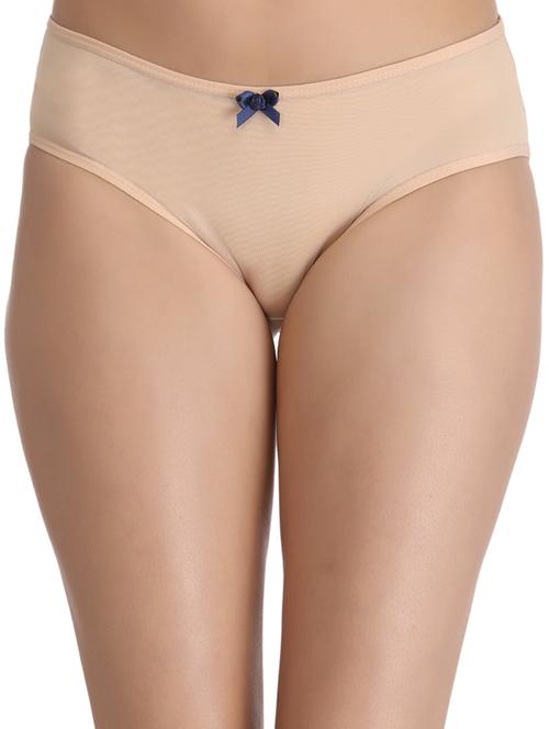 solid beige nylon panty - 12132351 - Very Small Image - 1