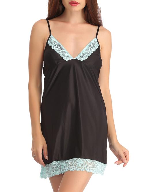 black nylon babydoll - 12132408 - Very Small Image - 1