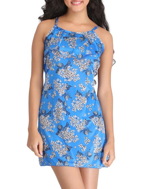 blue satin babydoll - 12132412 - Very Small Image - 1