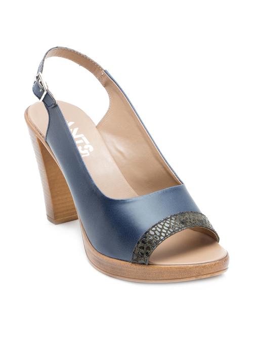 blue leatherette sandal - 12133107 - Very Small Image - 1