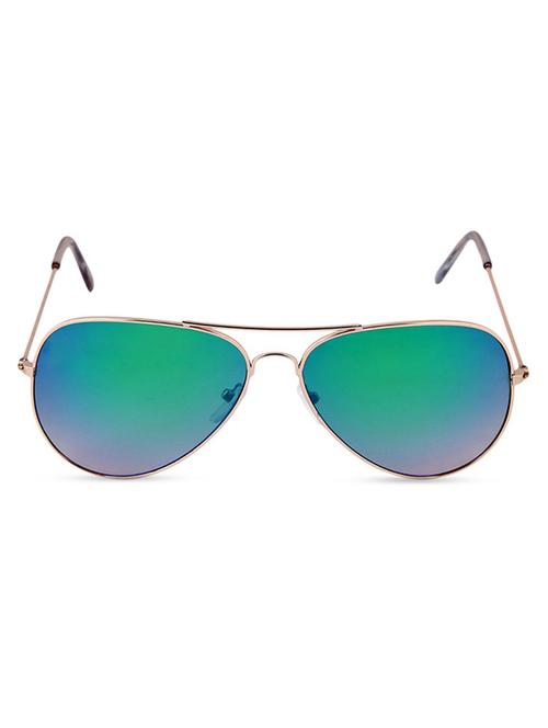 green gold metallic framed aviators - 1213439 - Very Small Image - 1