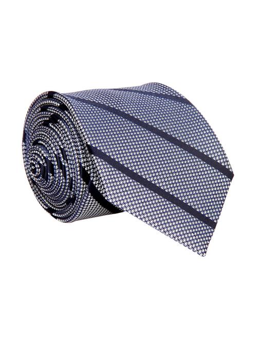 blue color, microfiber neck tie - 12140060 - Very Small Image - 1