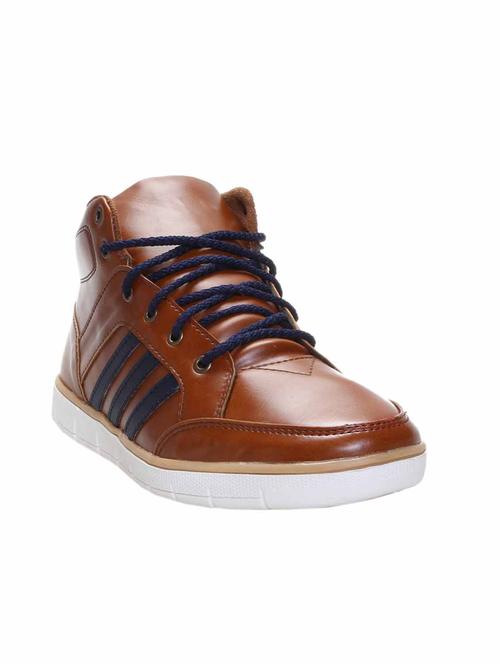 tan nubuck lace up sneakers - 12147935 - Very Small Image - 1