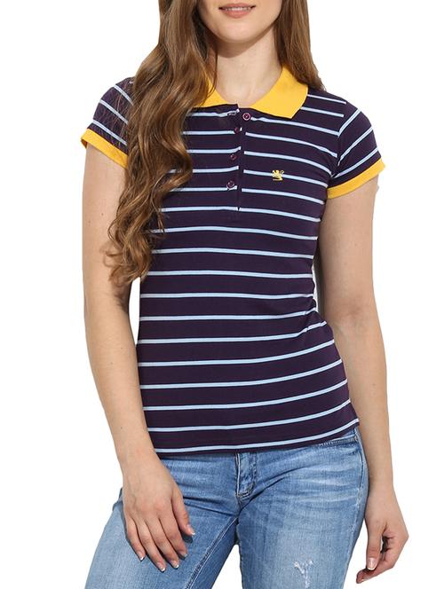 purple cotton tee - 12150845 - Very Small Image - 1