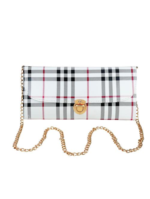 multi colored synthetic leather clutch with sling - 12151701 - Very Small Image - 1