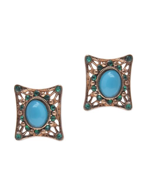 multicolored metallic embellished stud earrings - 1215238 - Very Small Image - 1