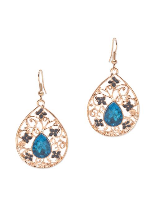gold metallic drop earrings - 1215254 - Very Small Image - 1