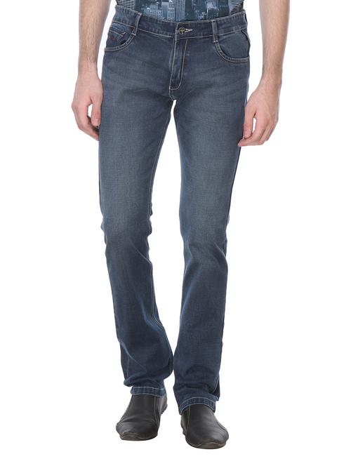 solid stone blue denim jeans - 12152820 - Very Small Image - 1