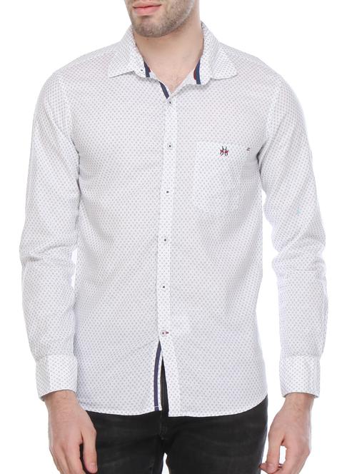 white linen casual shirt - 12152929 - Very Small Image - 1