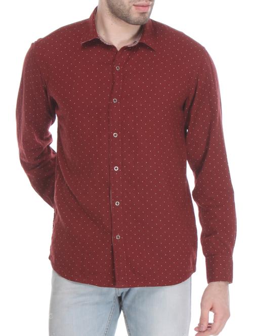red cotton casual shirt - 12152964 - Very Small Image - 1
