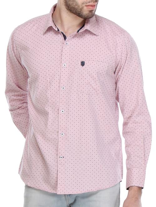 pink cotton casual shirt - 12153181 - Very Small Image - 1
