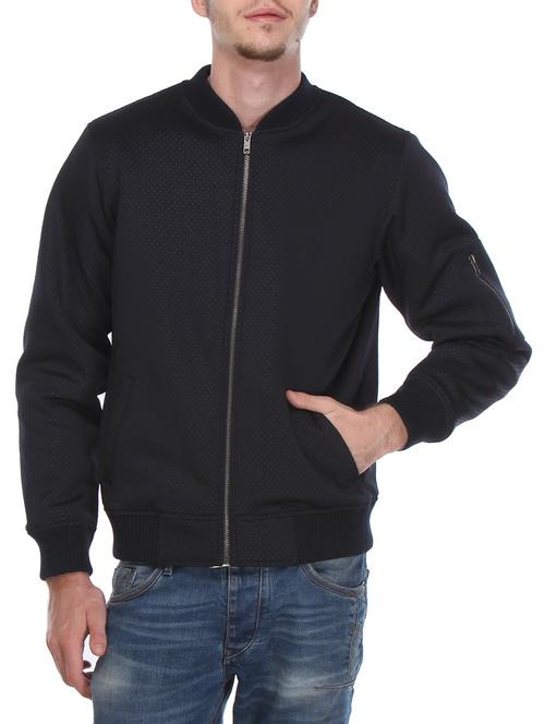 blue polyester bomber jacket - 12153226 - Very Small Image - 1