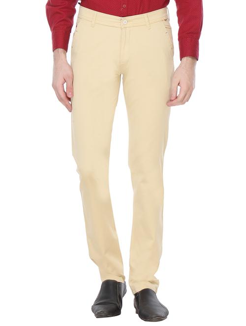 biege cotton chinos casual trouser - 12153317 - Very Small Image - 1