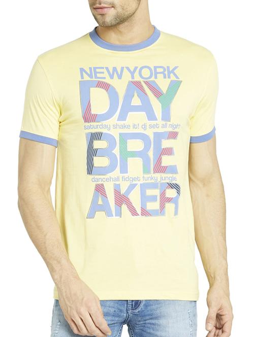 yellow cotton tshirt - 12154178 - Very Small Image - 1
