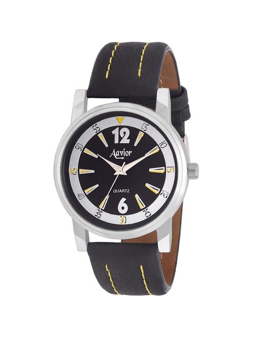 aavior new generation aa.023 black analog watch for men and boys - 12155322 - Very Small Image - 1