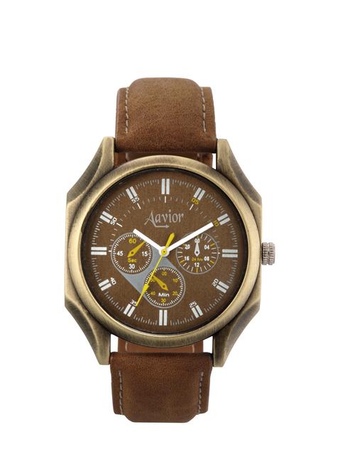 aavior aa.087.br.br.be.be polo analog watch - for boys men - 12155498 - Very Small Image - 1