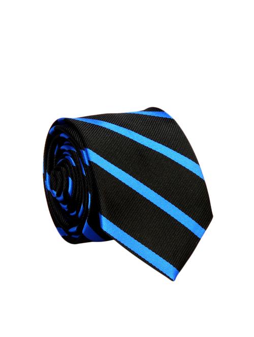 black color, micro fiber neck- tie - 12157422 - Very Small Image - 1