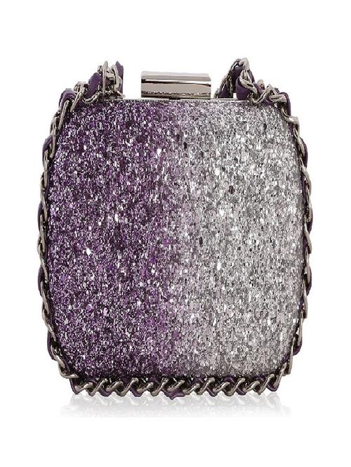 purple and silver box clutch - 1215899 - Very Small Image - 1