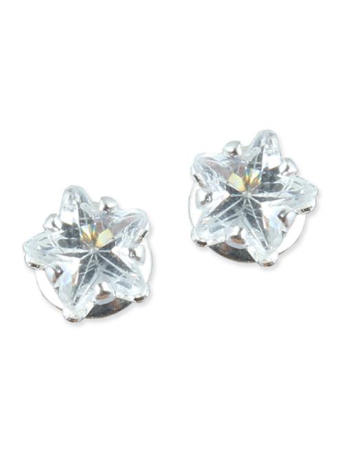 white brass studs earrings - 12159905 - Very Small Image - 1