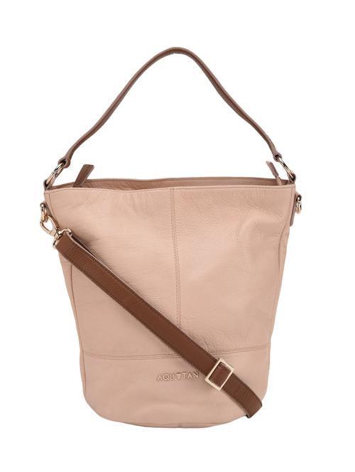 textured pink leather tote with sling - 12160285 - Very Small Image - 1