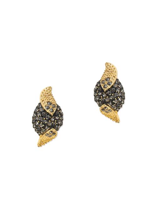 gold metal studs earring - 12160964 - Very Small Image - 1