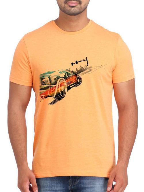 orange polyester tshirt - 12161404 - Very Small Image - 1