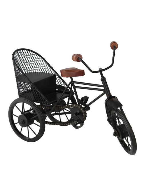 desi karigar decorative miniature of metal rickshaw - 12164271 - Very Small Image - 1