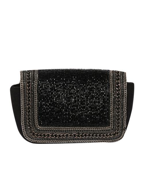 black cotton clutch - 12165702 - Very Small Image - 1