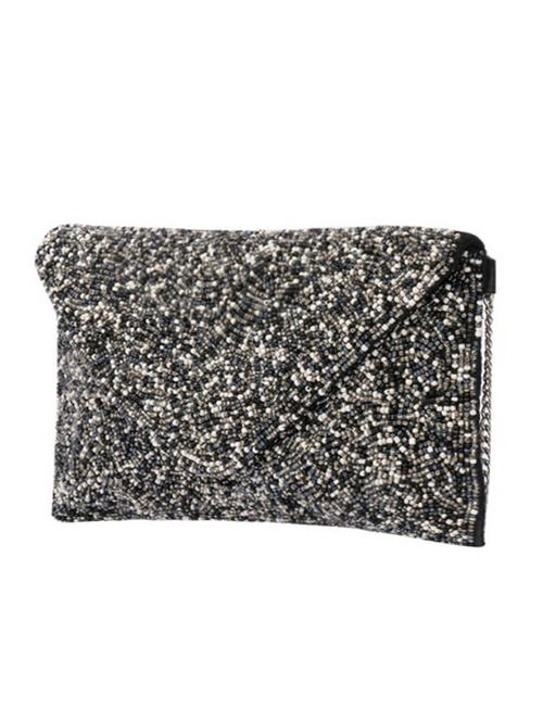 black embellished cotton clutch cum sling - 12165705 - Very Small Image - 1