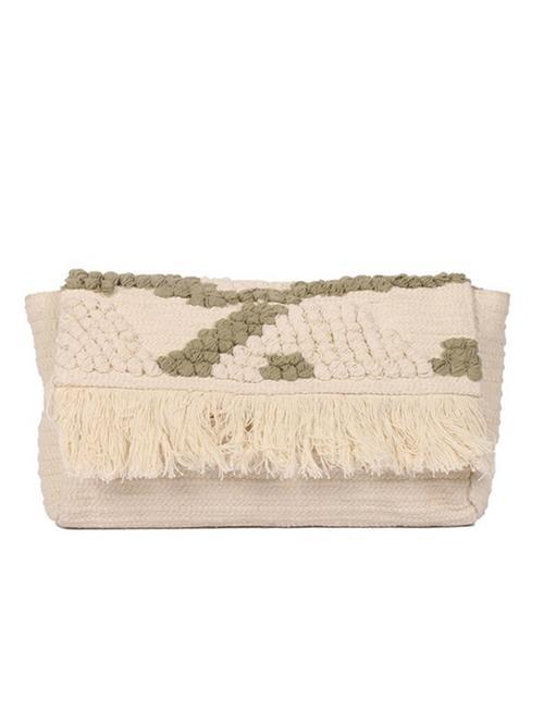beige cotton clutch - 12165712 - Very Small Image - 1