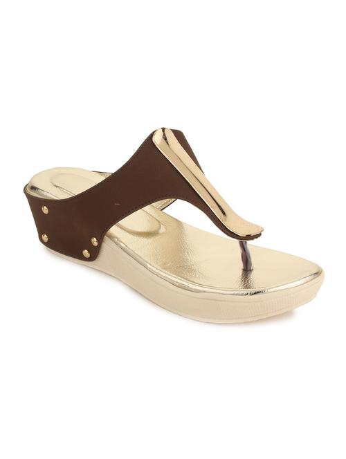 brown patent leather wedge - 12166501 - Very Small Image - 1