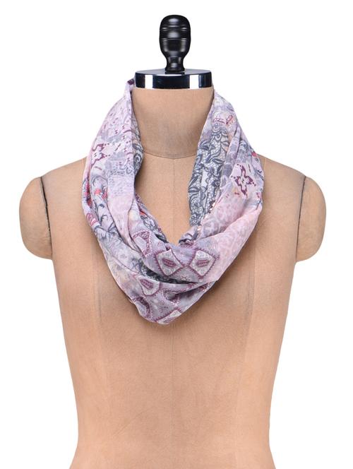 multicolored polycotton printed scarf - 1216774 - Very Small Image - 1