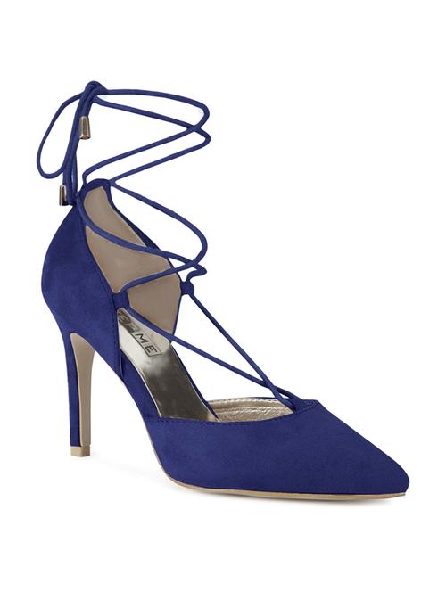 blue leatherette pump - 12167789 - Very Small Image - 1