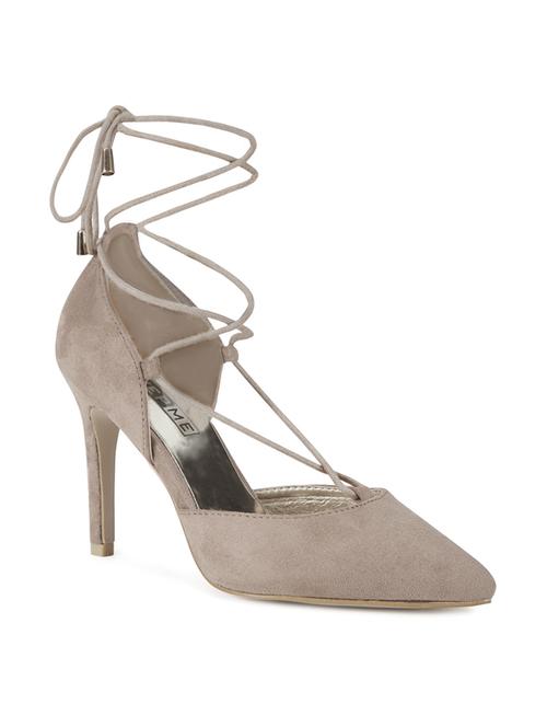 brown leatherette pump - 12167790 - Very Small Image - 1
