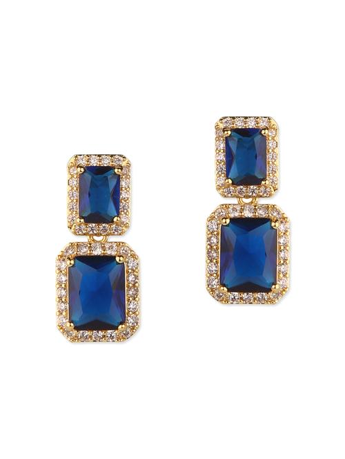 blue metal studs earring - 12168285 - Very Small Image - 1