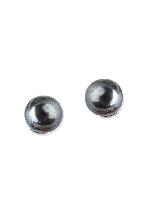 silver brass studs earrings - 12168478 - Very Small Image - 1