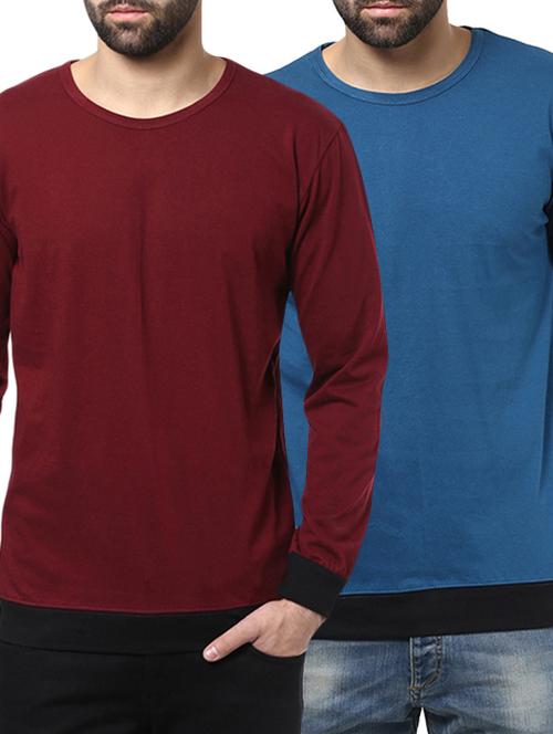 solid cotton t-shirt (set of 2) - 12168766 - Very Small Image - 1
